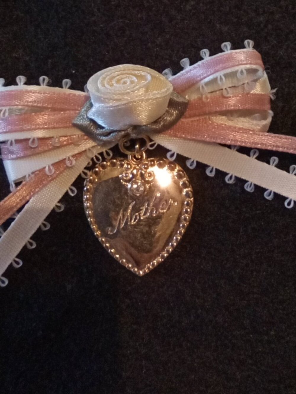 Vintage Avon Mother Heart Brooch